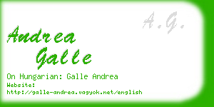 andrea galle business card